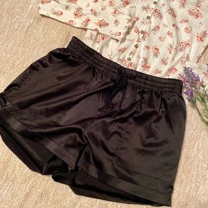 Socialite Silky Black Shorts